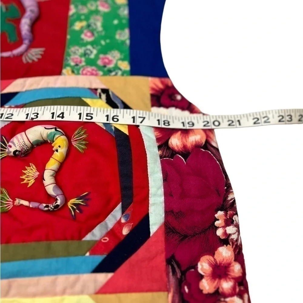 Vintage Chinese Quilted Applique Patchwork 3D Scorpion Frog Panda Vest - Picture 7 of 15